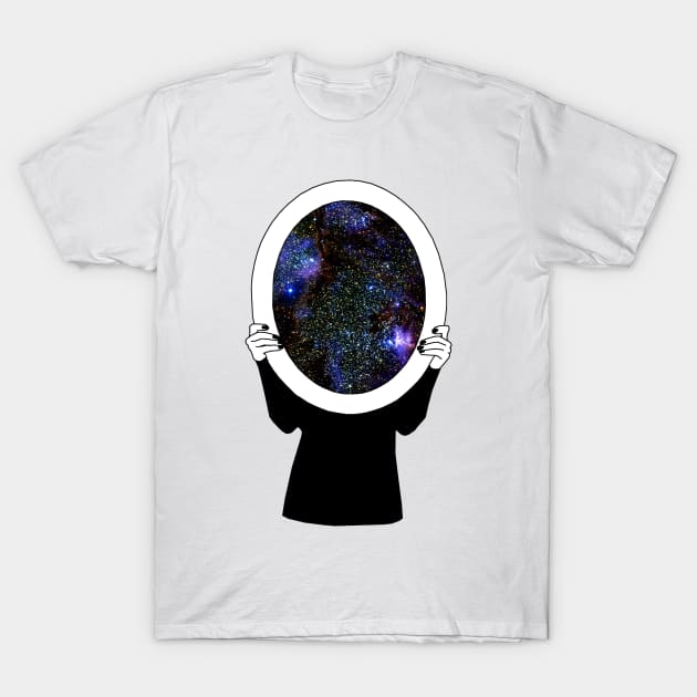 Space Mirror T-Shirt by edajylix